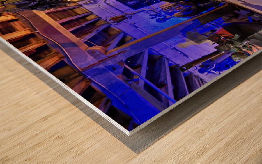 Oamaru New Zealand. Steampunk HQ Art gallery. Wood print