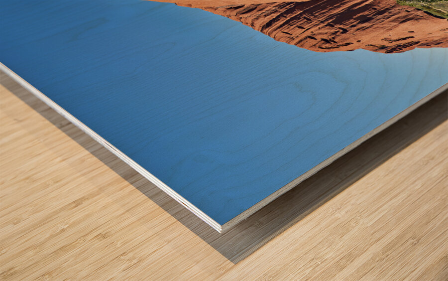 Hiking around Uluru Ayers Rock. Northern Territory. Australia Wood print