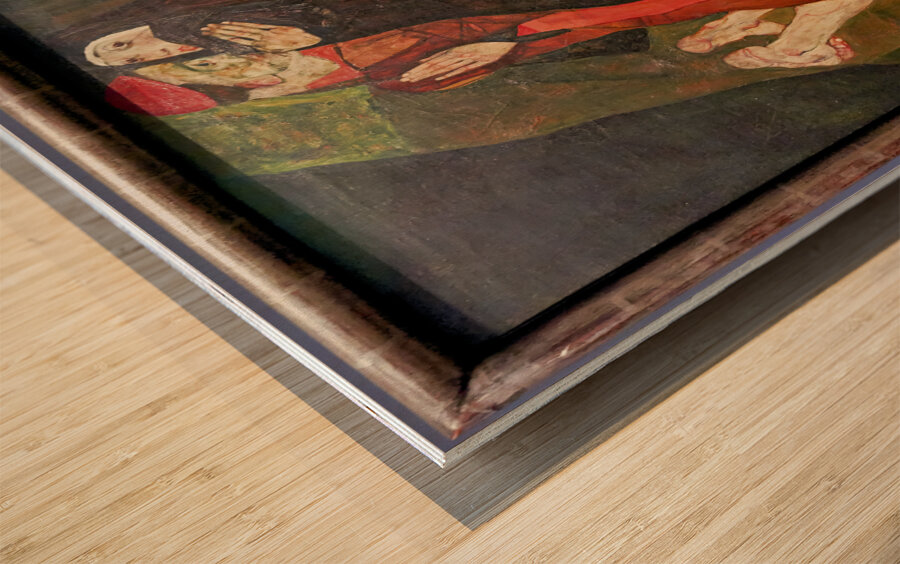 Egon Schiele - Cardinal and Nun Caress 1912 - Leopold Museum Vienna Austria Wood print