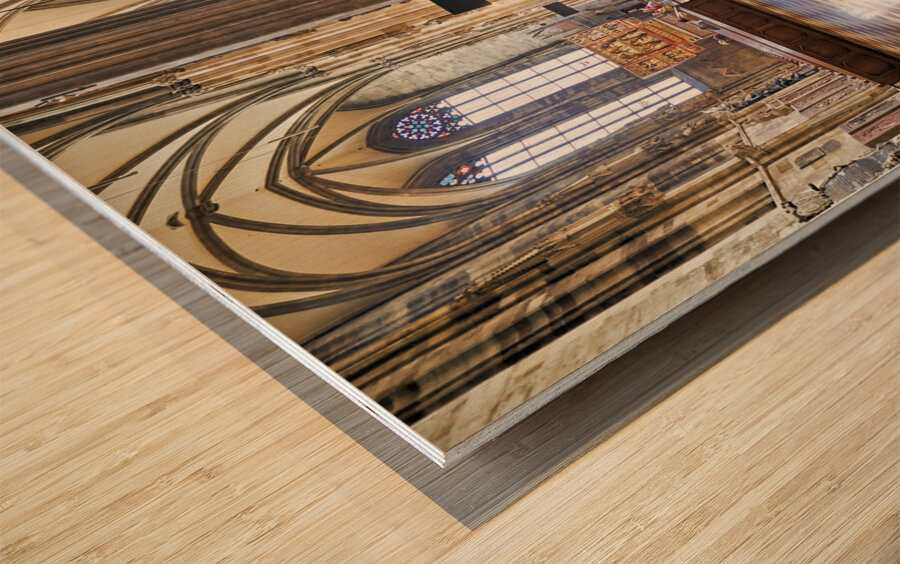 Stephansdom Cathedral in Stephansplatz. Vienna Austria Wood print