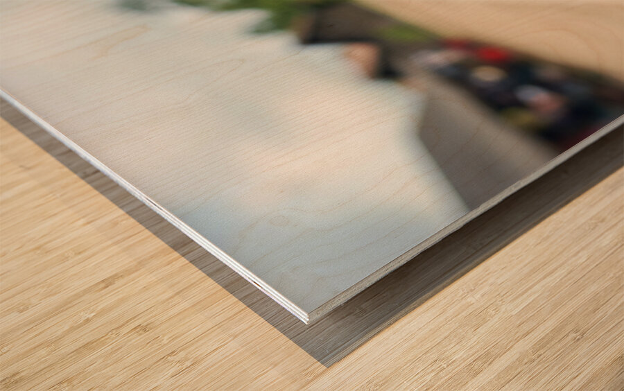 Portrait of a smiling girl in Siem Reap. Cambodia Wood print