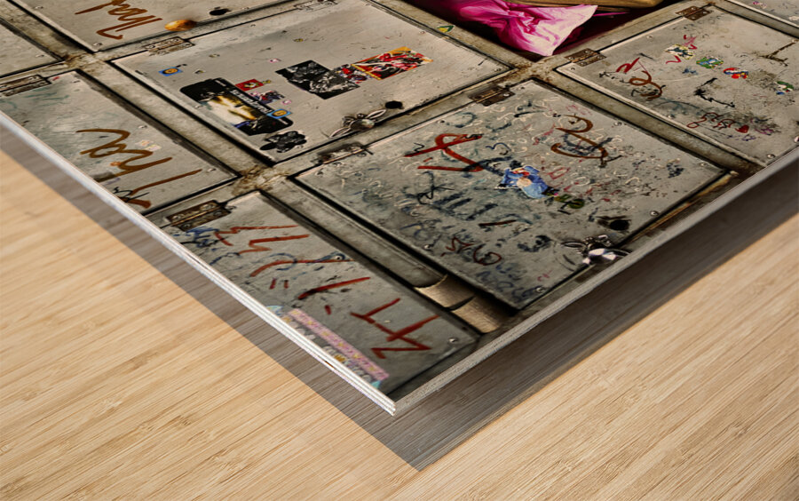 A locker in an orphanage of Siem Reap Cambodia Wood print