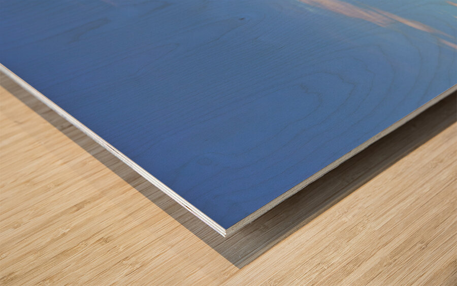 View of Monument Valley in Utah looking south Wood print