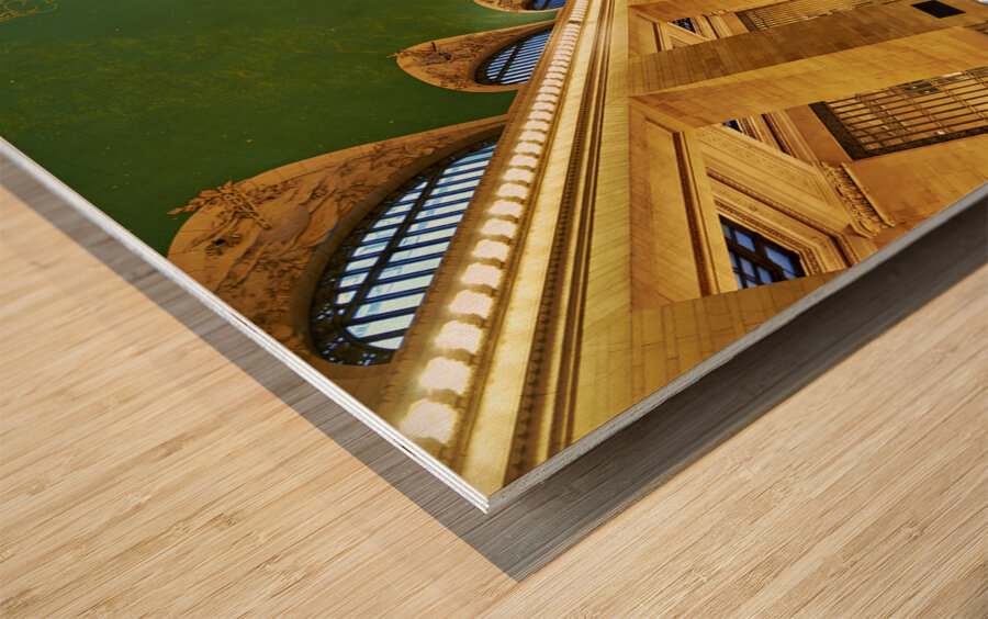 New York. Manhattan. United States. Grand Central Terminal Station. Wood print