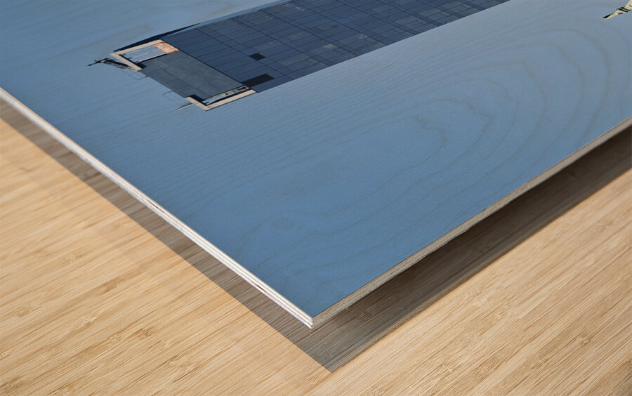 New York. Manhattan. United States. Different architectures downtown Wood print