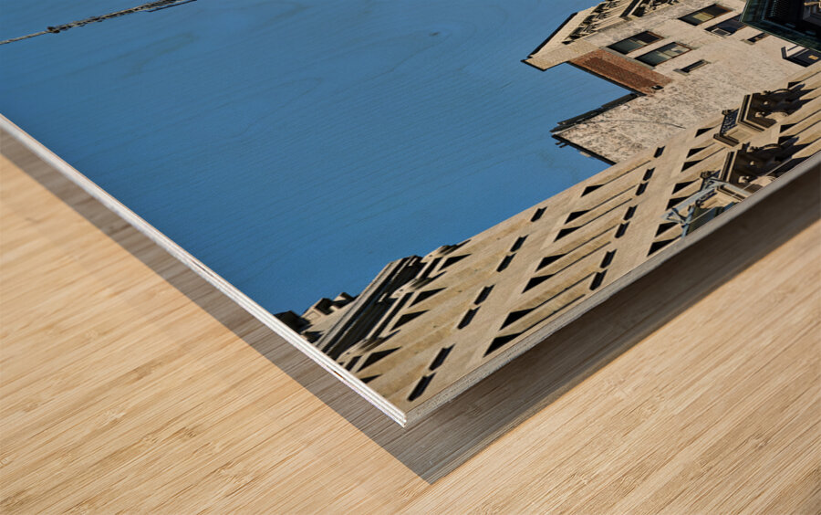 New York. Manhattan. United States. The Empire State Building Wood print