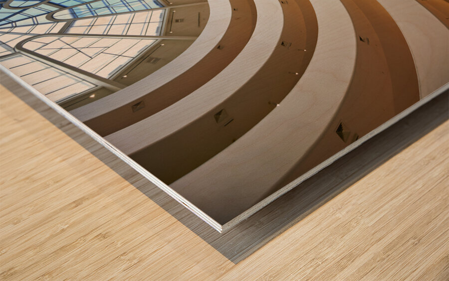 New York. Manhattan. United States. Solomon R. Guggenheim Museum Wood print