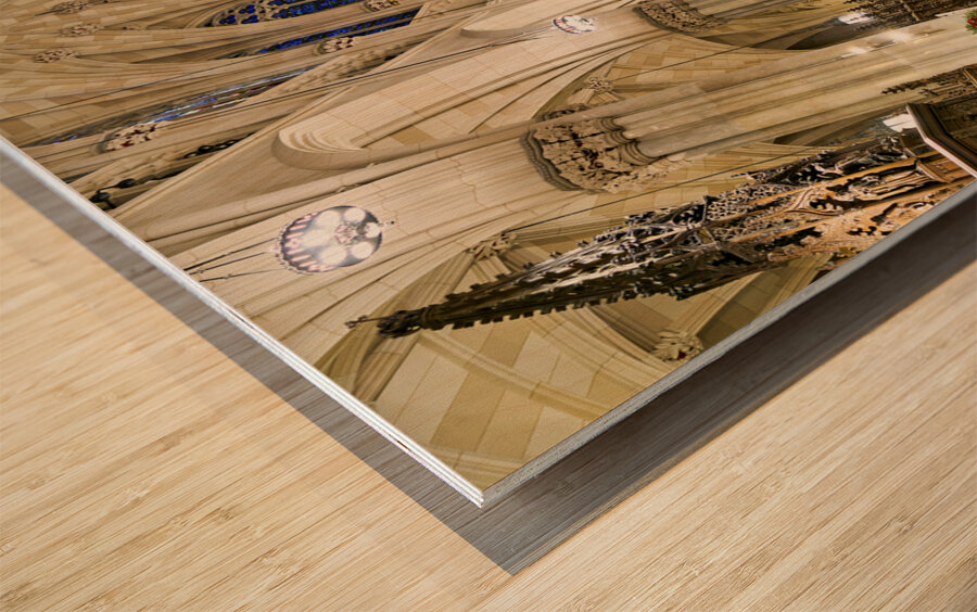 New York. Manhattan. United States. St. Patricks Cathedral Wood print