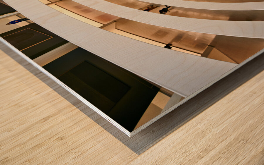 New York. Manhattan. United States. Solomon R. Guggenheim Museum Wood print