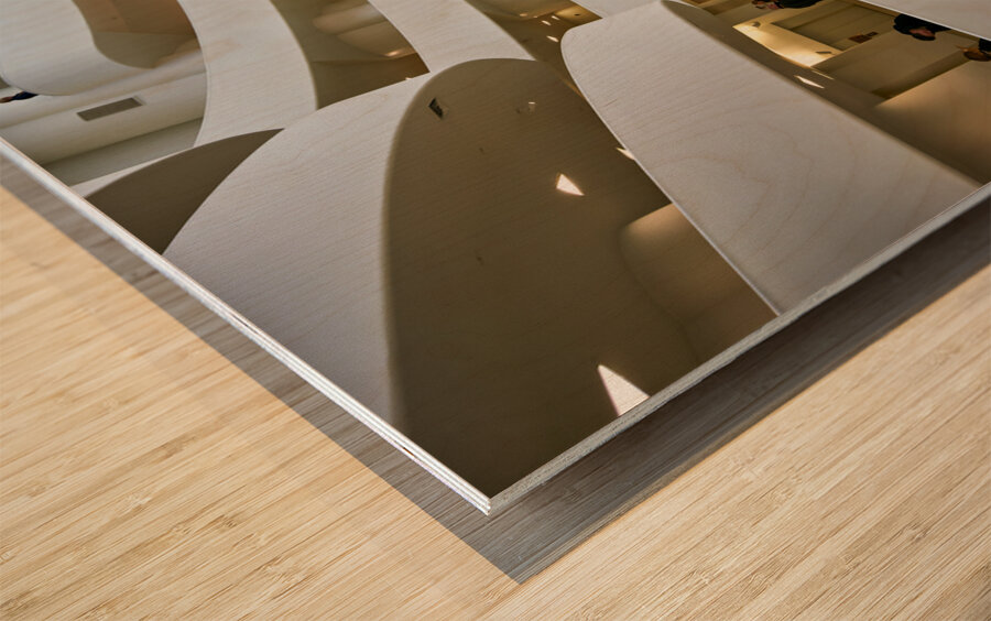 New York. Manhattan. United States. Solomon R. Guggenheim Museum Wood print