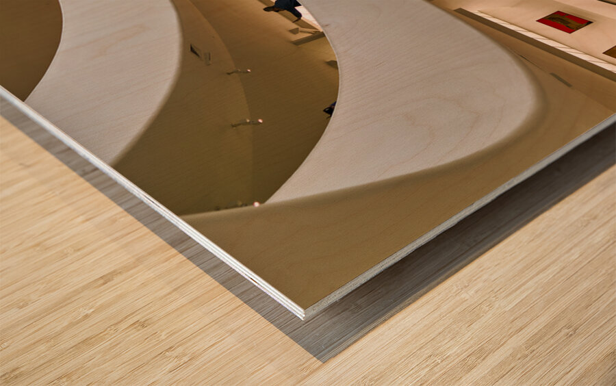 New York. Manhattan. United States. Solomon R. Guggenheim Museum Wood print