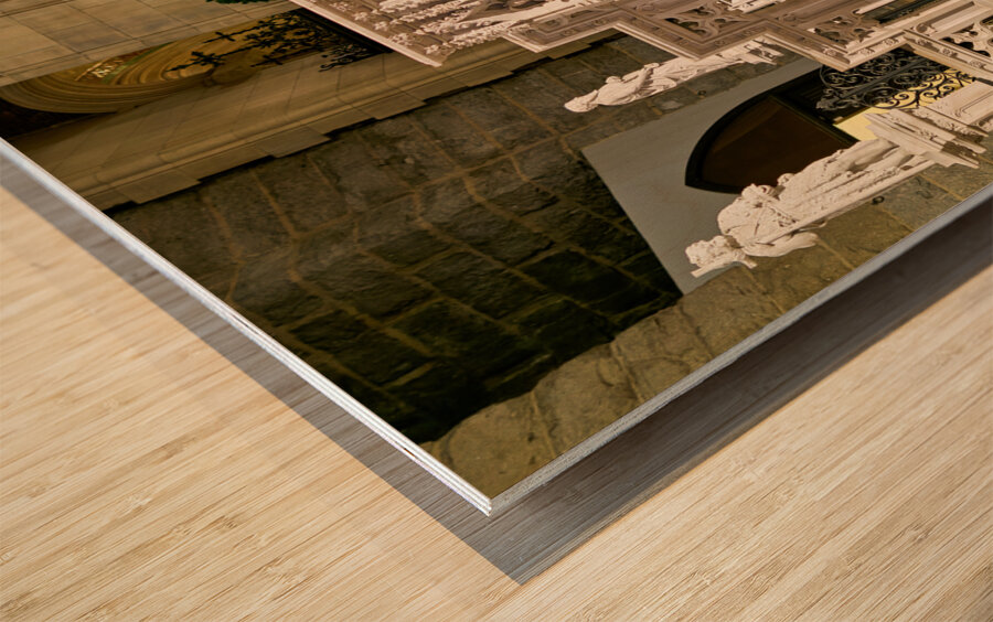 New York. Manhattan. United States. The Cathedral of St. John the Divine Wood print