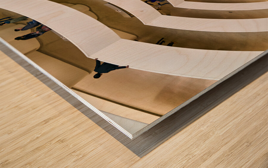 New York. Manhattan. United States. Solomon R. Guggenheim Museum Wood print