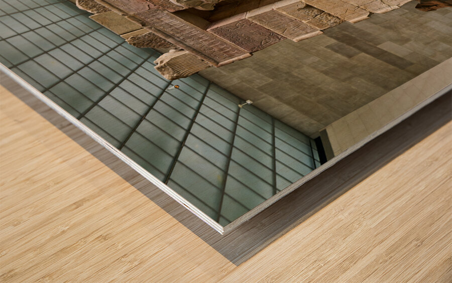 New York. Manhattan. United States. The Metropolitan Museum of Art. Egyptian Art. Temple of Dendur Wood print