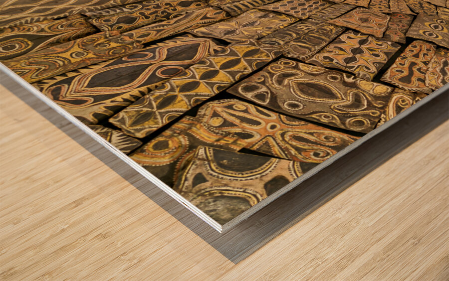 New York. Manhattan. United States. The Metropolitan Museum of Art. Oceanic Art in the Michael Rockfeller Wing Wood print