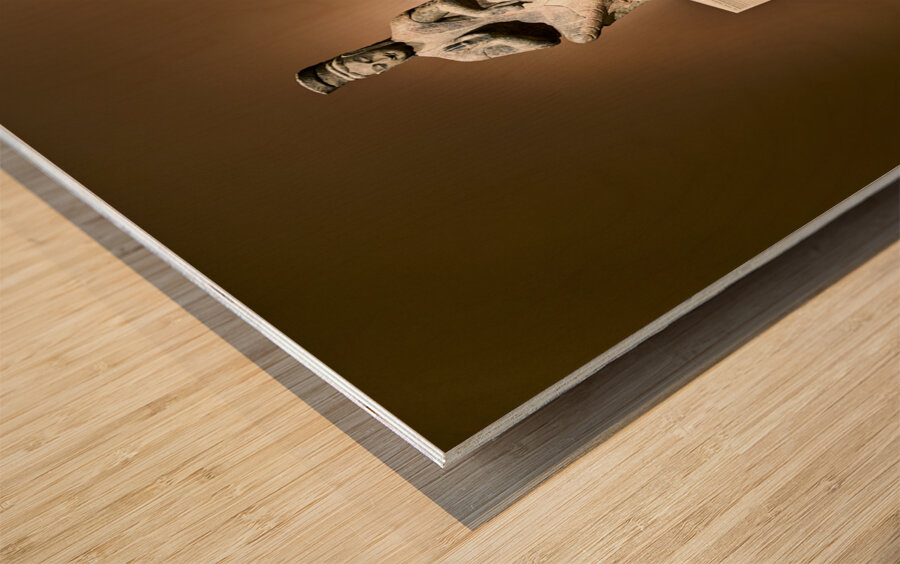 New York. Manhattan. United States. The Metropolitan Museum of Art. Asian Art Gallery. Bodhisattva with crossed ankles Wood print