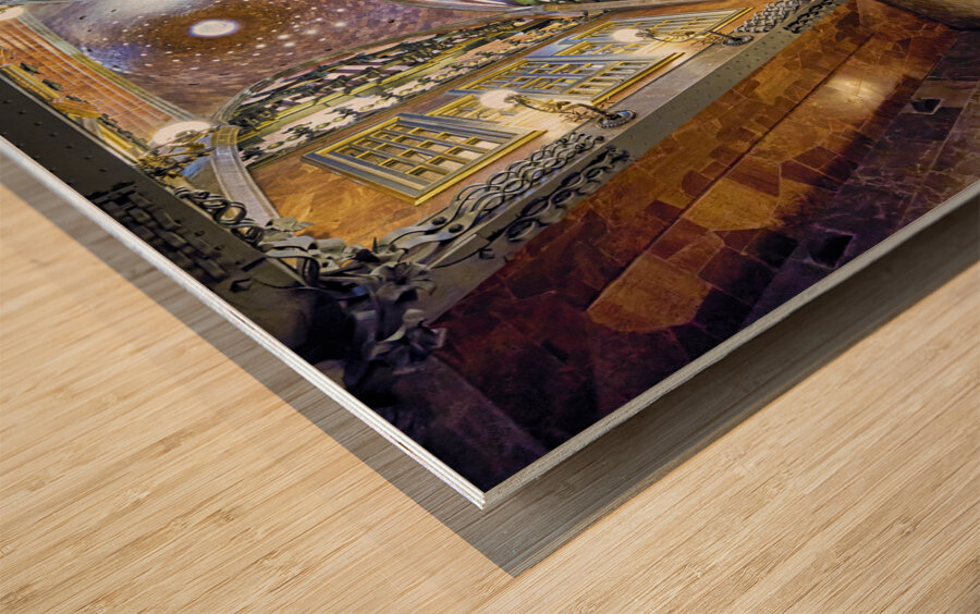 Barcelona. Catalonia. Spain. Palau Guell by Gaudi Wood print