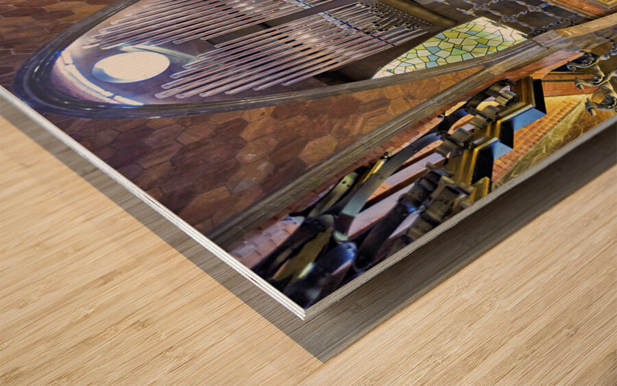 Barcelona. Catalonia. Spain. Palau Guell by Gaudi Wood print