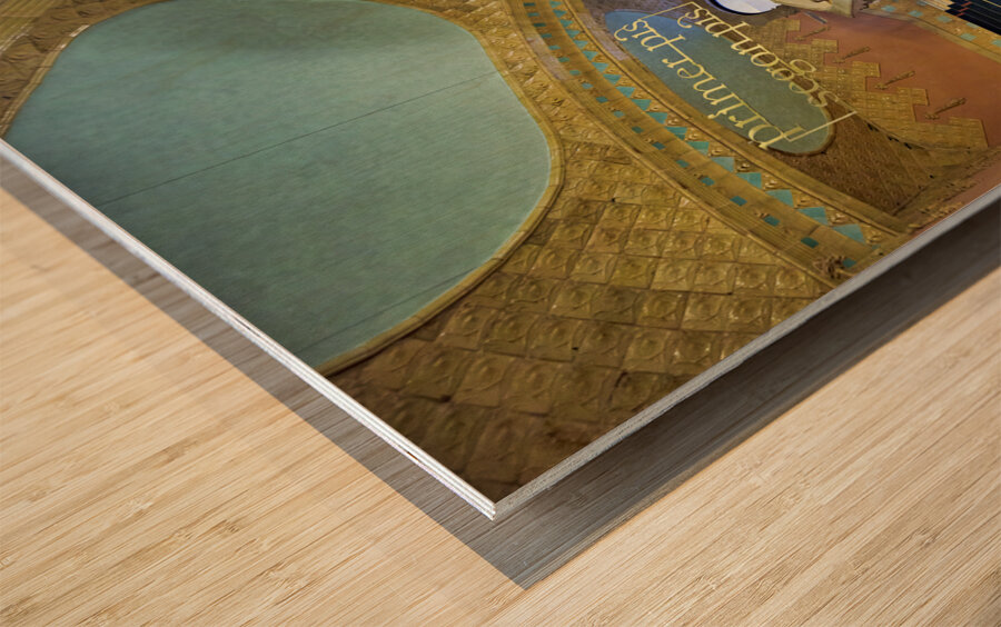 Barcelona. Catalonia. Spain. Palau de la musica catalana concert hall Wood print