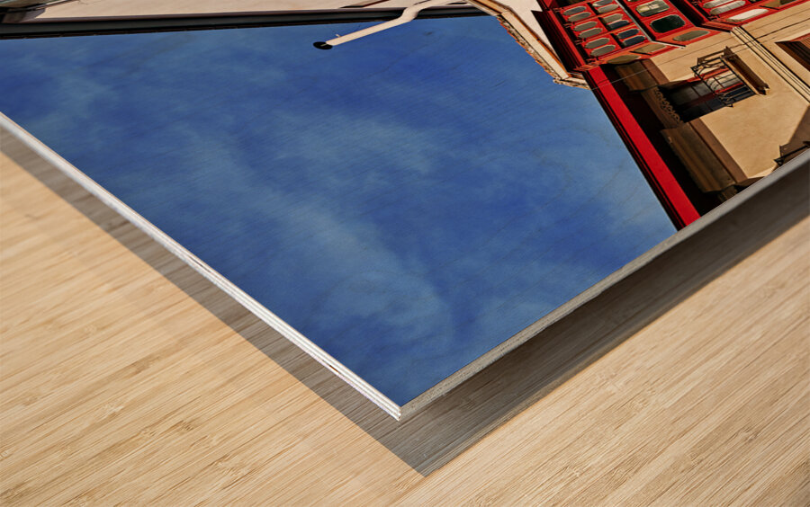 Bilbao Biscay Spain. Stairs in the old city Wood print