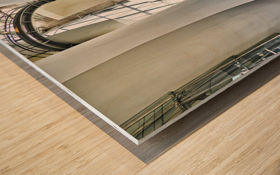 Bilbao Biscay Spain. The interiors of the Guggenheim Museum Wood print