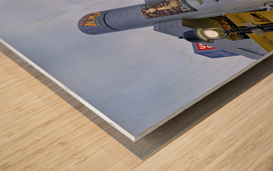 Japan. Tokyo. Shibuya district at night Wood print