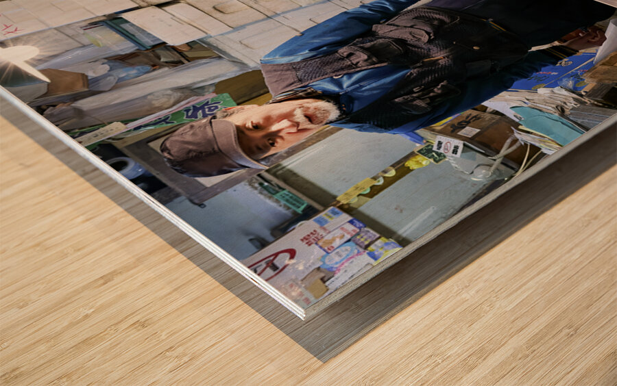 Japan. Tokyo. The Fish Market Wood print