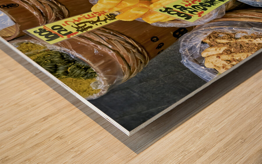 Japan. Kyoto. Nishiki Market Wood print