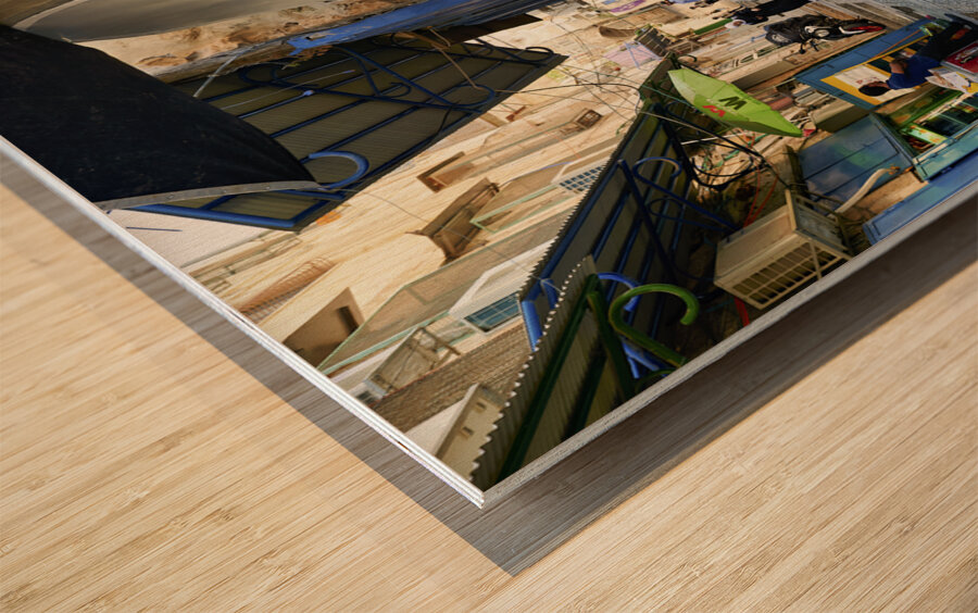 Jerusalem Israel. Portrait of a woman from Palestine Wood print