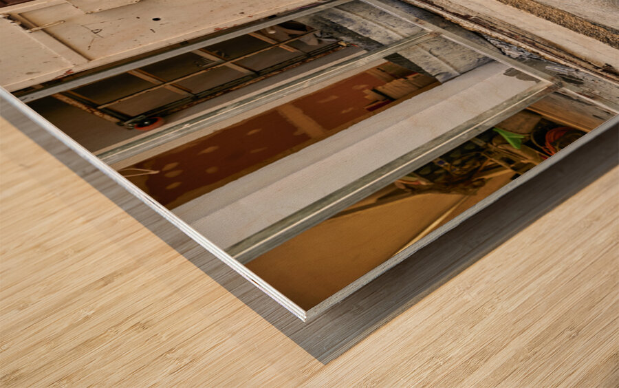 Jerusalem Israel. Portrait of an old arab beggar man in the old city Wood print