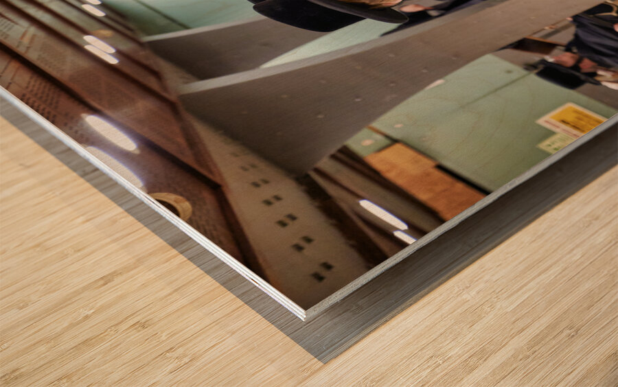 Jerusalem Israel. Orthodox jews praying at the wailing wall Wood print