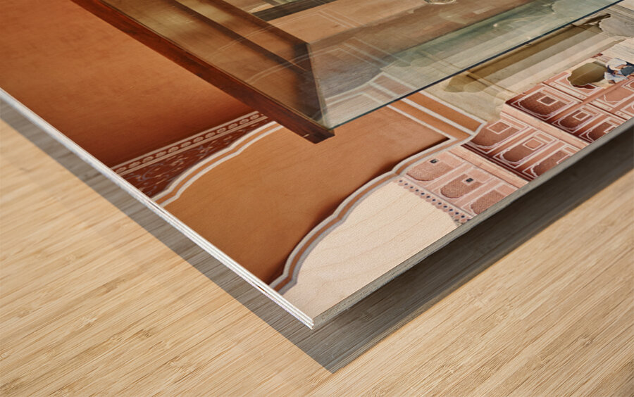 India Rajasthan Jaipur. City Palace Wood print