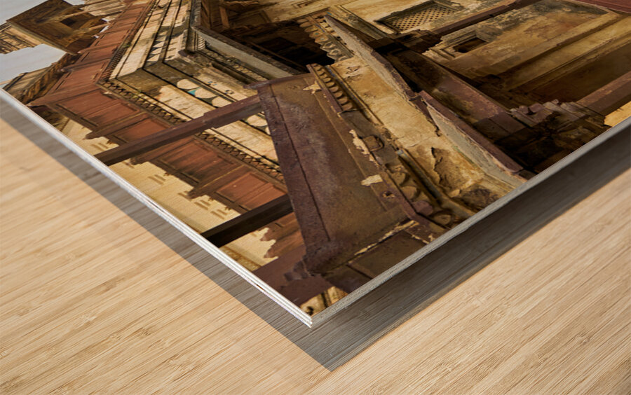 India Madhya Pradesh Orchha. The Fort Complex Wood print