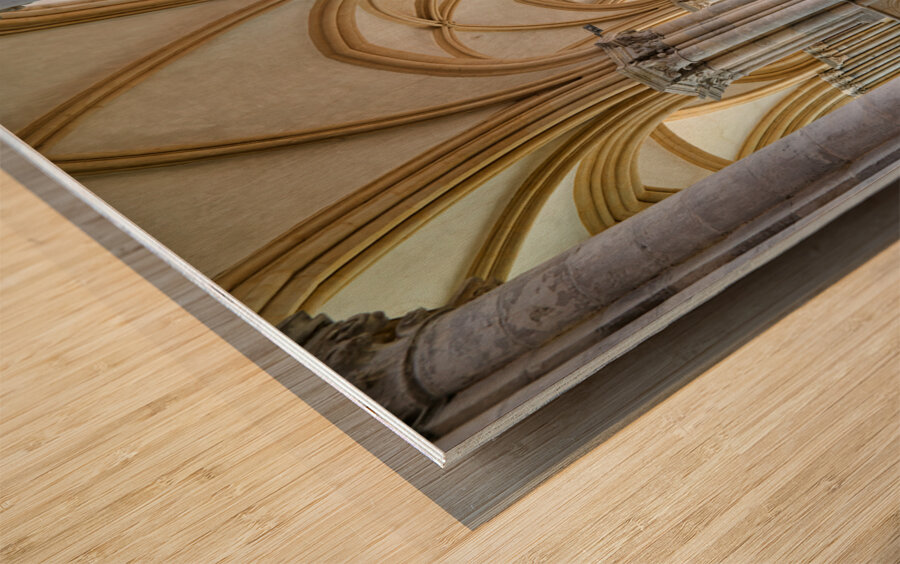 Vezelay Abbey. Bourgogne France. Wood print