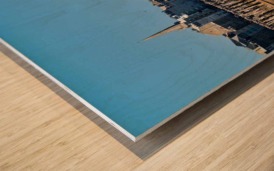 Saint Malo Brittany France. Grand plage du Sillon Sillon beach Wood print