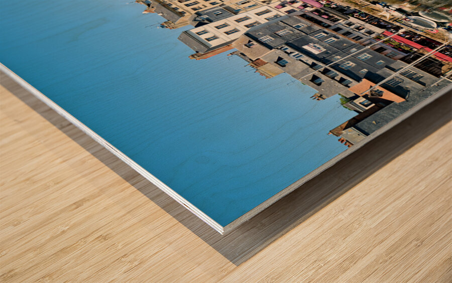 Honfleur Normandy France. The harbour Wood print