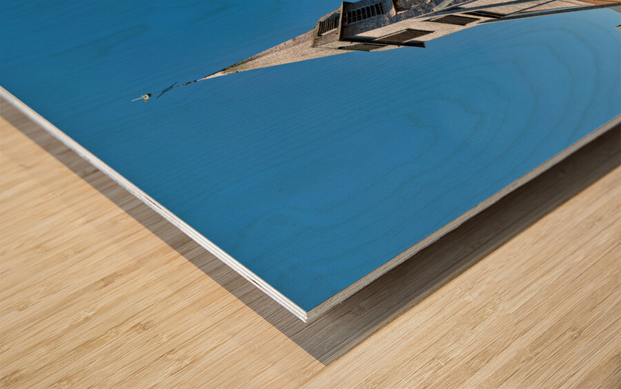 Honfleur Normandy France. Saint Catherine church the biggest wooden church in France Wood print