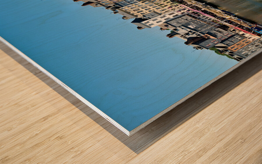 Honfleur Normandy France. The harbour Wood print