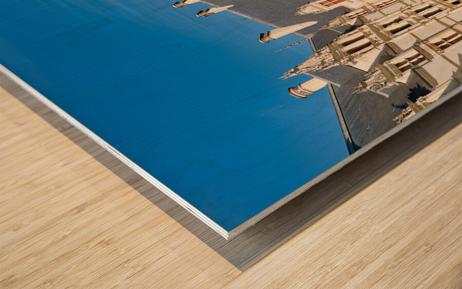 Chateau dAzay le Rideau. Loire Valley. France. Wood print