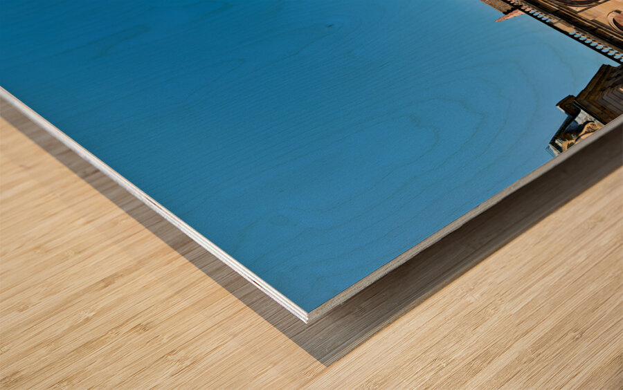 Strasbourg Alsace France. The Cathedral Notre Dame seen from Palais Rohan Wood print