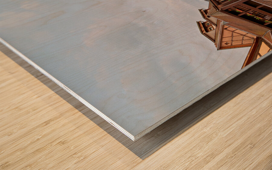 Colmar Alsace France. Alsace Wine Route. The timber framed houses in Petite Venise Wood print