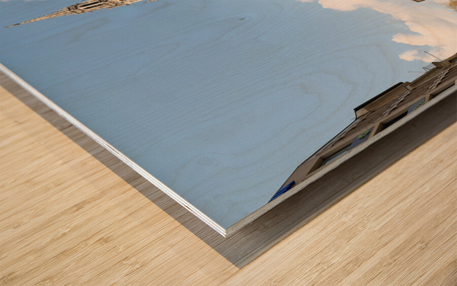 Germany Bavaria Munich. The town hall Rathaus. Marienplatz. Marys square Wood print