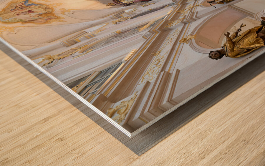 Germany Bavaria Munich. Peterskirche. St. Peters church Wood print