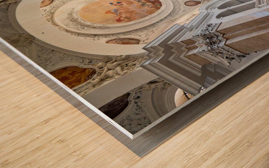 Germany Bavaria Romantic Road. Fussen. The parish church of St. Mang Wood print