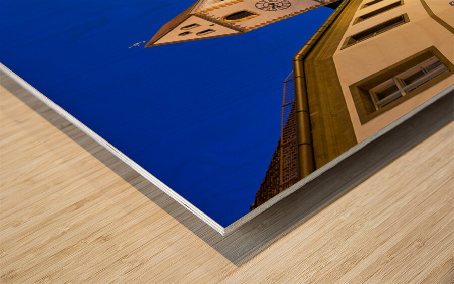 Germany Bavaria Romantic Road. Fussen. The parish church of St. Mang Wood print