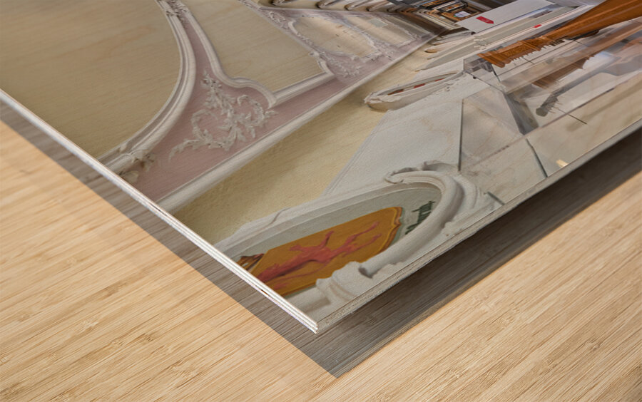 Germany Bavaria Romantic Road. Fussen. St. Mang Abbey. Musical instruments instruments Wood print