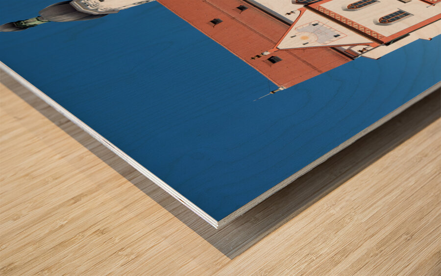 Germany Bavaria Romantic Road. Landsberg am Lech. Church of the Assumption of Mary Maria Himmelfahrt Wood print