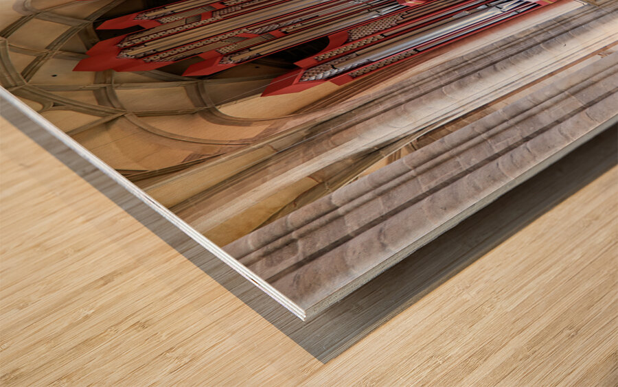 Germany Bavaria Romantic Road. Dinkelsbuhl. Saint Georges Minster Wood print