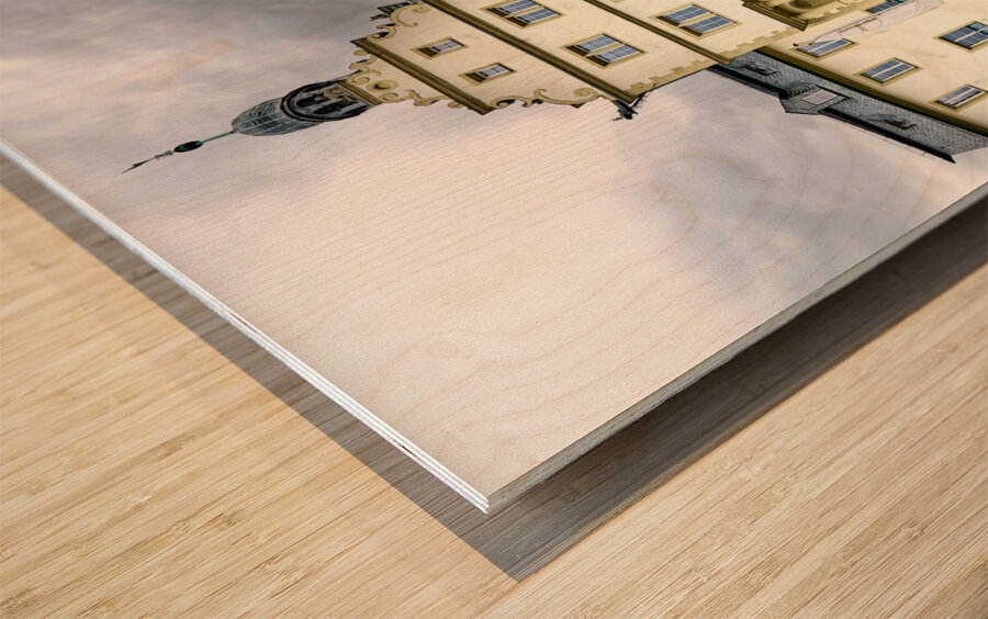 Germany Bavaria Romantic Road. Bad Mergentheim. Deutschordensschloss Castle Wood print