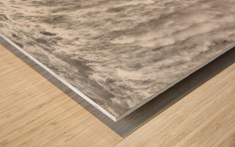 Dettifoss is a waterfall on the river Jökulsá á Fjöllum in the north of Iceland. It is the most powerful waterfall in Europe. Wood print